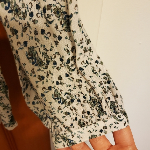 Lucky Brand Paisley Peasant Blouse Top - Picture 5 of 5